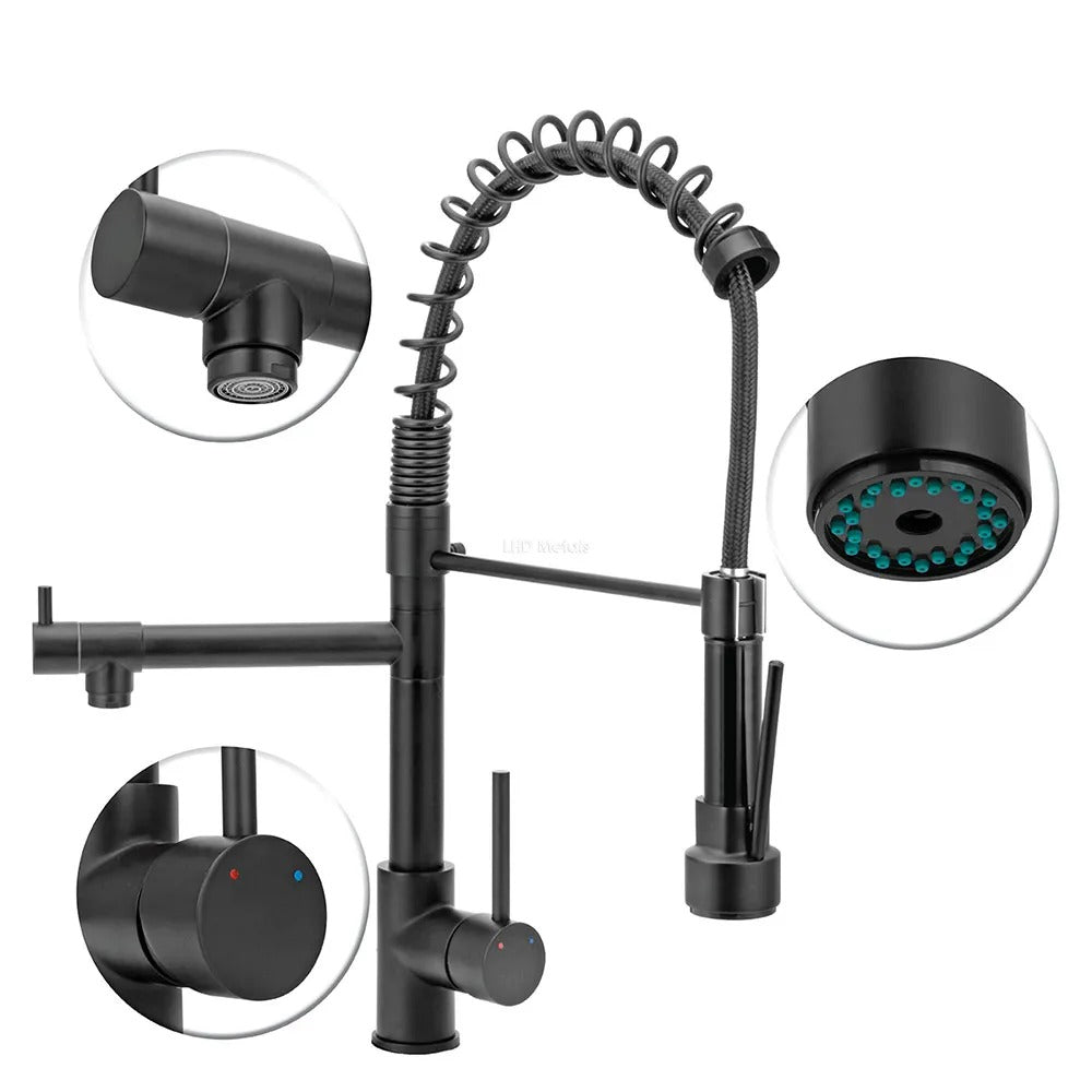 Well Tools - Torneira Gourmet para Cozinha 52cm Quente e Frio